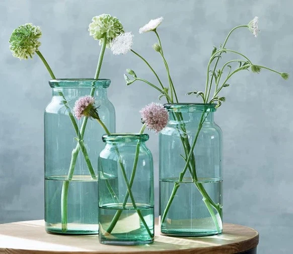 hydroponic clear green glass vase 1 hydroponic clear green glass vase 1