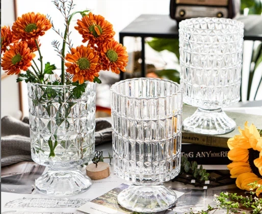 Wide Mouth Glass Vase (2)