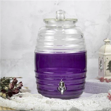 Stakleni dispenzer za napitke sa čepom