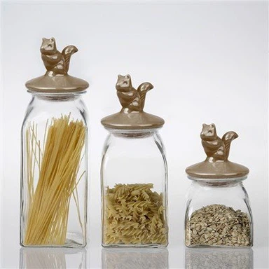 Staklena posuda za kolačiće sa poklopcem