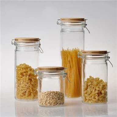 Veliki setovi okruglih staklenih tegli sa poklopcem