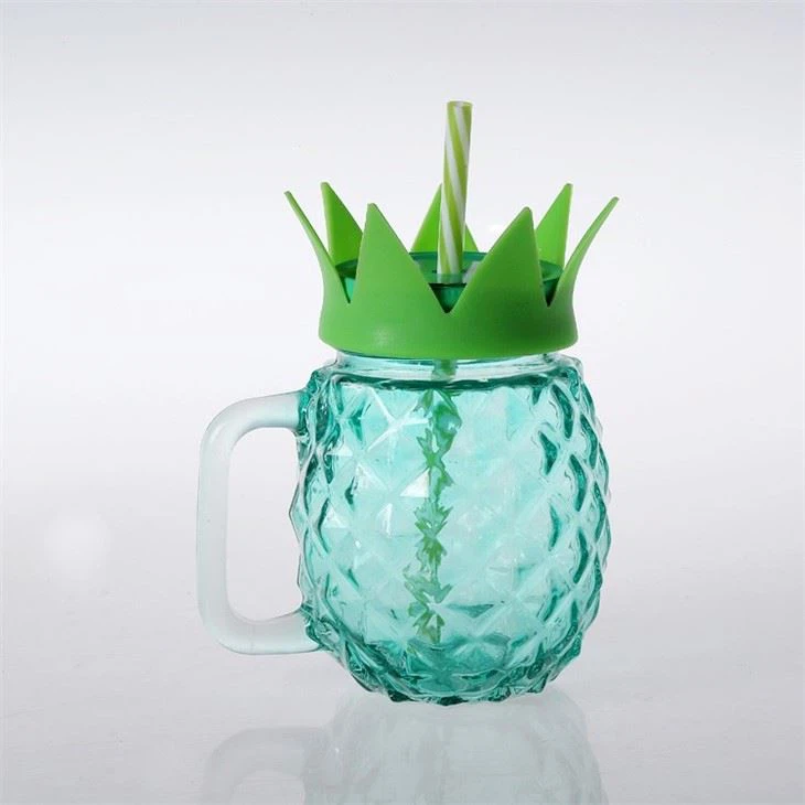 Pineapple Jar With Colorful Lid