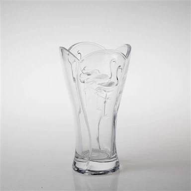 Prozirna staklena vaza za cvijeće