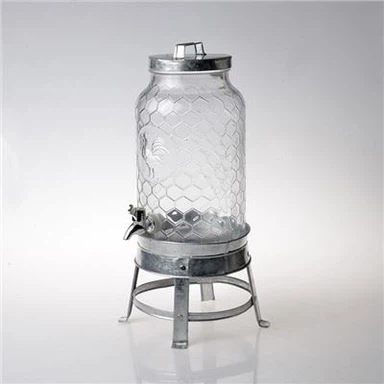 Stakleni dozatori za sok za vodu sa utisnutim logotipom