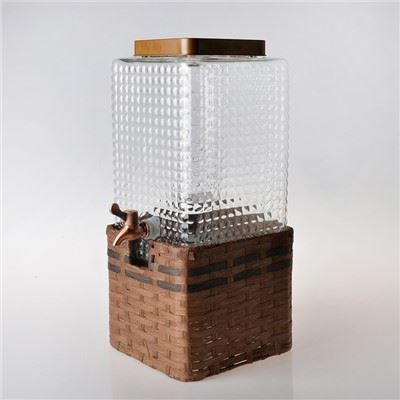 Vintage stakleni dispenzer za napitke