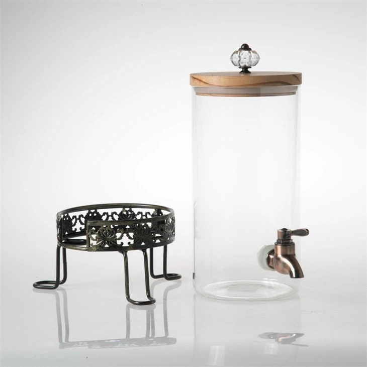 Glass Water Dispenser With Stand