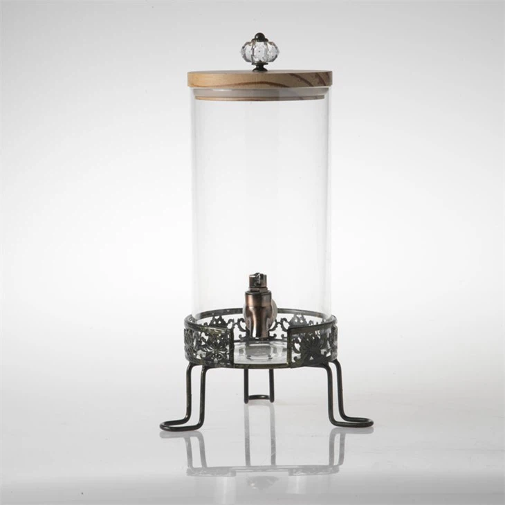 Stakleni dispenzer za vodu sa postoljem