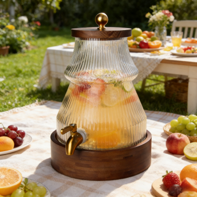 Stakleni dispenzer za piće za božićno drvce